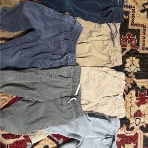 Lot of 6 Boys Pants Old Navy Kids Sweatpants & Joggers - Blue, Gray, Tan 12 18 m